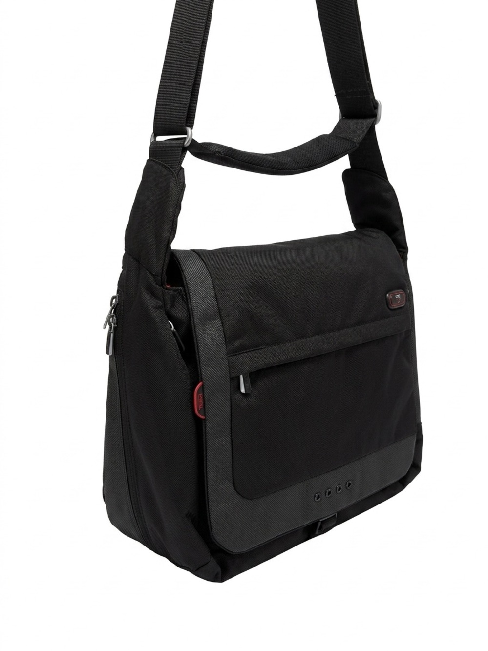 TUMI T-Tech 5112D Black Expandable Nylon Laptop Messenger Bag Corpcore Commuter